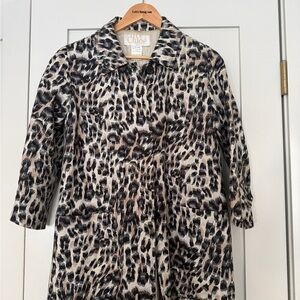 Chloe Leopard Print Trench Coat